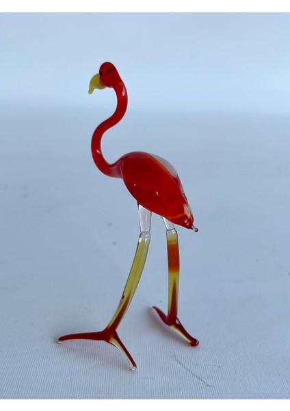El Yapımı Murano Cam Flamingo Biblo A35