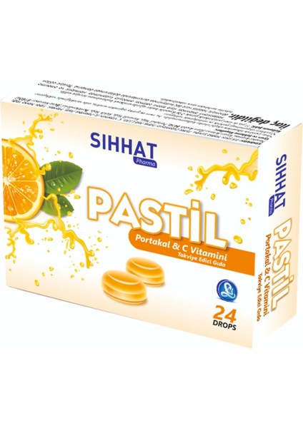 Boğaz Pastili Portakal & C Vitamini 24 Drops