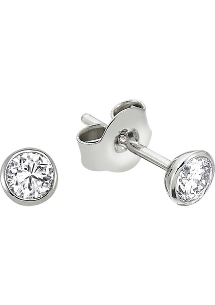 G Renk 0,38 Karat Pırlanta Tektaş Küpe 0404E0122