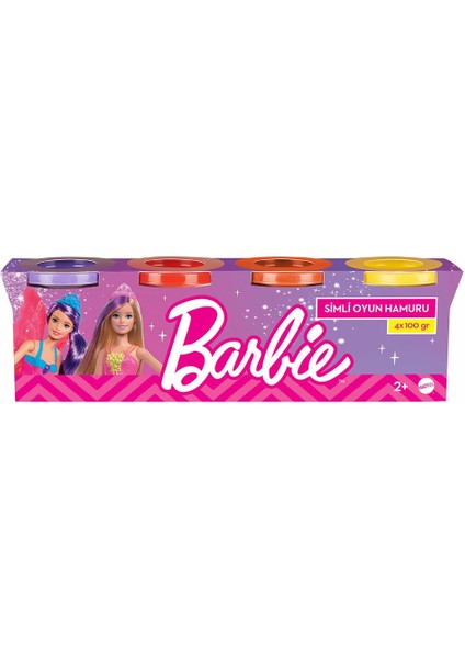 HHJ32 Barbie Simli Oyun Hamuru 4X100 gr