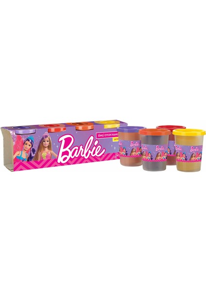 HHJ32 Barbie Simli Oyun Hamuru 4X100 gr