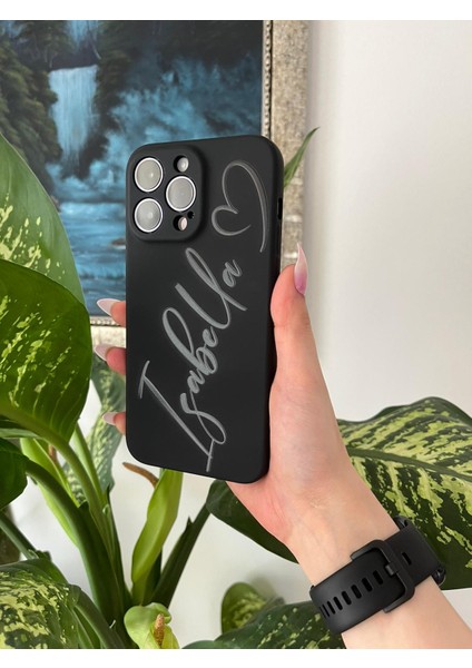 Kabartmalı Parlak El Yazısı Kalpli Isimli Iphone Telefon Kılıfı fiyatları