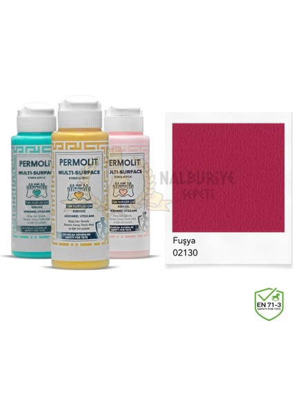 Multi Surface Akrilik Hobi Boyası Fuşya 120 Ml.