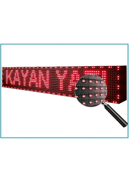 Kayan Yazı LED Tabela 96X16 cm / Dış Mekan fiyatları