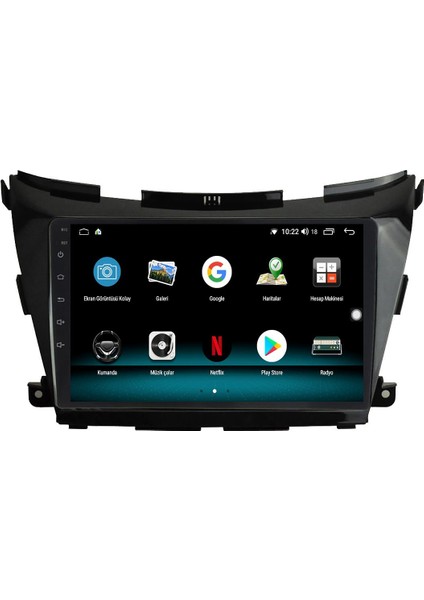 Nissan Murano Android 13 Multimedya Carplay 4gb RAM+64GB HDD 2015 Navigasyon Ekran