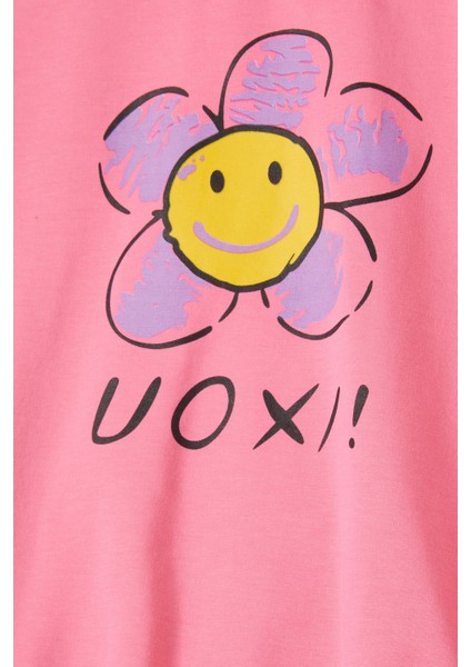 Pembe Papatya Baskılı Kız Çocuk Sweatshirt 16613 fiyatları