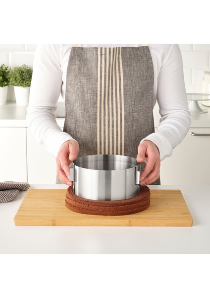 Tartbak Ayarlanabilir Kek Kalıbı Paslanmaz Çelik 16-30 cm