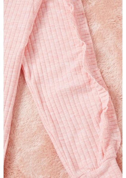 Pembe Fırfırlı Kedi Nakışlı Kız Çocuk Badi 16580 fırsatları