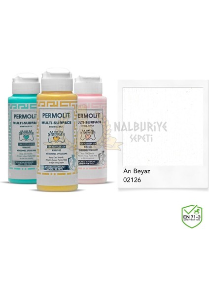 Multi Surface Akrilik Hobi Boyası Arı Beyaz 120 Ml.