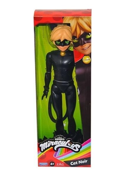 Miraculous 26 cm Bebekler MRA48000 Cat Noir, Kedi Kız Figür Oyuncağı