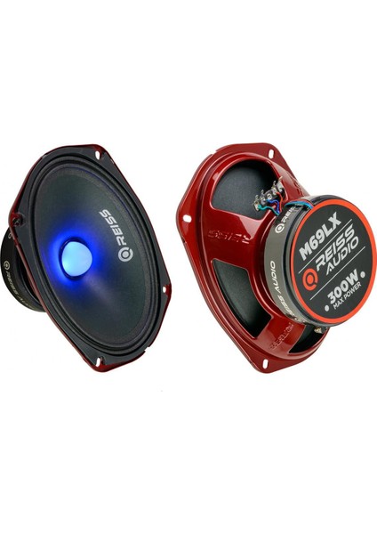 RS-M69LX Rgb 20 cm Oto Midrange Hoparlör Deprem Serisi Çifti 600 WATT-300 Rms