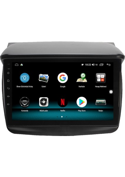 Mitsubishi L200 Android 13 Multimedya Carplay 4gb RAM+64GB HDD 2007-2014 Navigasyon Ekran