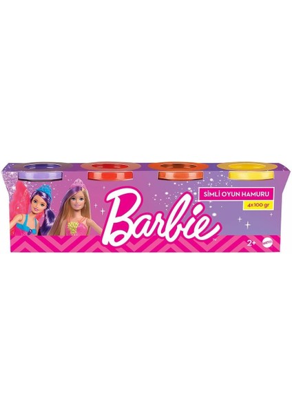 HHJ32 Barbie Simli Oyun Hamuru 4X100 gr [mustazen]