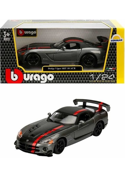 S00022114 Burago 1/24 Dodge Viper Srt 10 Acr Sun [mustazen]