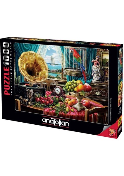 1085 Gramafon/still Life With Fruit 1000PCS Puzzle / Anatolian [mustazen]