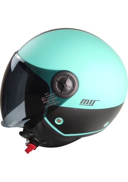 Kasks FX-101 Mat Mint/siyah Çenesiz