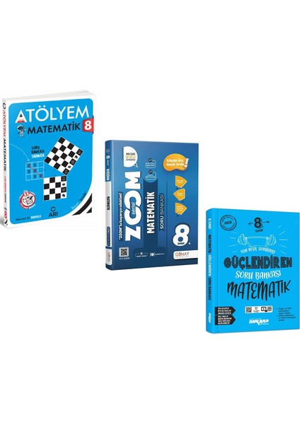 8.Sınıf Arı Günay ve Matematik Soru Bankası Seti 3 Kitap