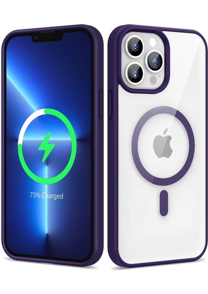 HTstore iPhone 13 Pro Max Kılıf Magsafe Wireless Şarj Özellikli Silikon Zore Ege Kapak