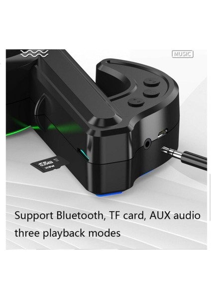 Müzik Notları Bluetooth 5.0 Hoparlör Açık Hıfı Ses Şarj Edilebilir Siyah modelleri