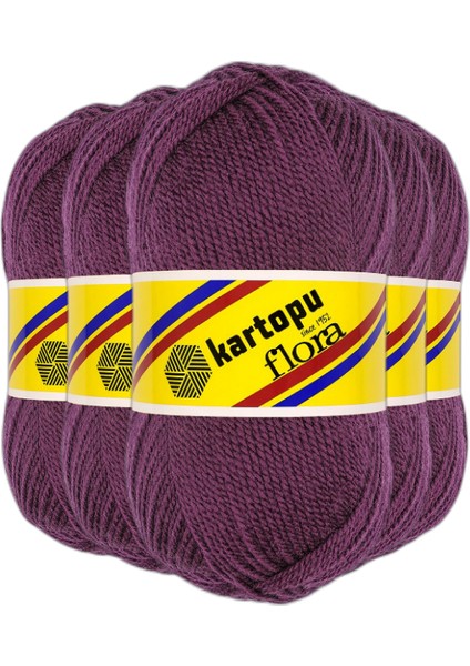 Flora El Örgü Ipi 500GR - 729 Mor