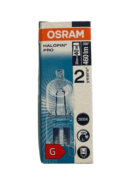 Osram Halopin Pro 35W (40W) 2800K Sarı Işık G9 Duylu Halojen Ampul (4 Adet)