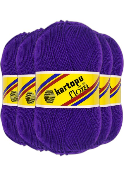 Flora El Örgü Ipi 500GR - 707 Parlament Mavisi