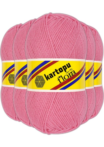 Flora El Örgü Ipi 500GR - 792 Açık Pembe