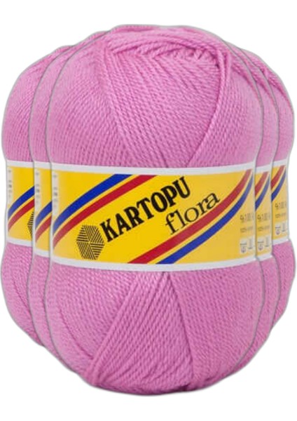 Flora El Örgü Ipi 500GR - 807 Pembe