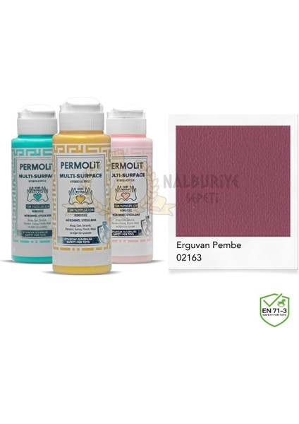 Multi Surface Akrilik Hobi Boyası Erguvan Pembe 120 Ml.