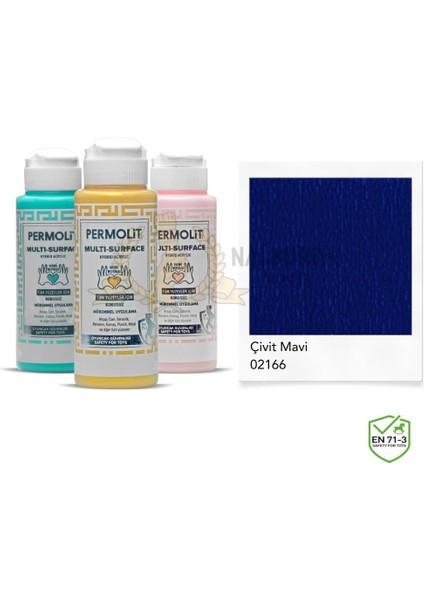 Multi Surface Akrilik Hobi Boyası Çivit Mavi 120 Ml.