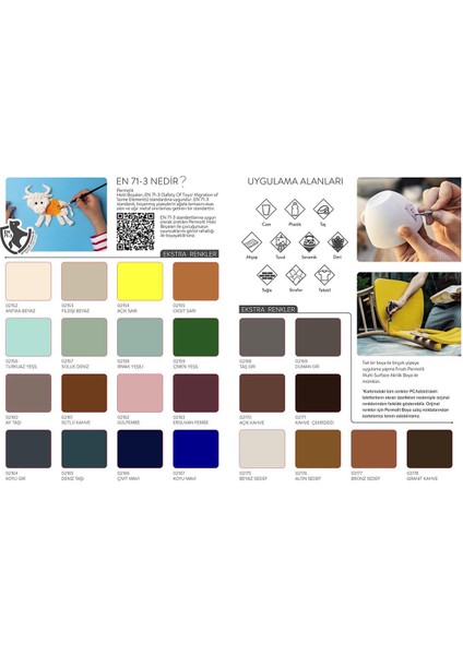 Multi Surface Akrilik Hobi Boyası Granit Kahve 120 Ml.