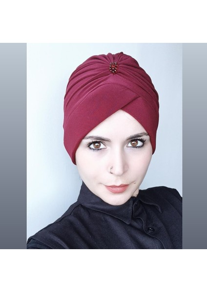 Kadın Tesettür Taş Detaylı Bone