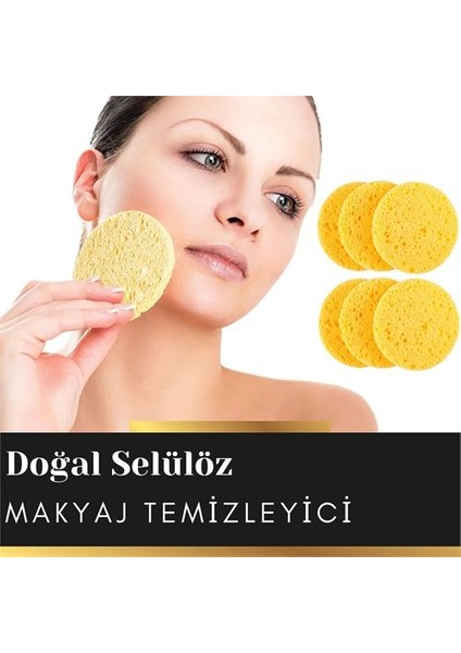 Transformacion 36 Adet Doğal Selülöz Makyaj Temizleme Sünger