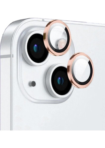 Apple Iphone 15 Plus Için Metal Çerçeveli Tekli Cl-12 Safir Kamera Cam Koruyucu