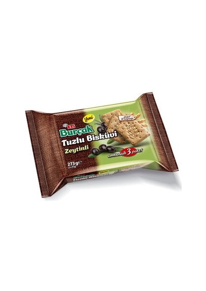Burçak Tuzlu Zeytinli Bisküvi 3X91 G ( 5 Adet )