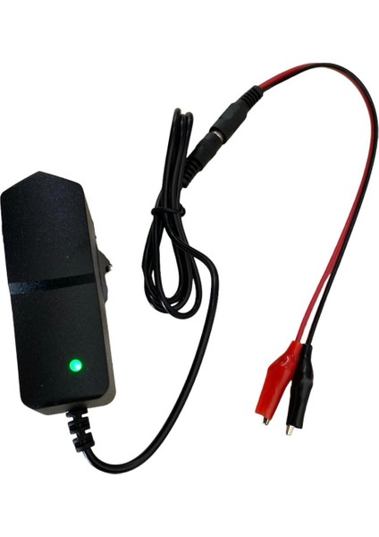 12 Volt Akü Şarj Adaptörü Cihazı - Akım Kesicili-Işıklı Uyarı fiyatları