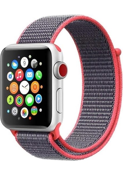 Apple Watch Se 44MM Kordon Cırt Cırtlı Kumaş
