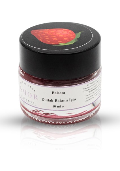 Doğal Lip Balm Renkli Dudak Bakım Balsamı 10 ml