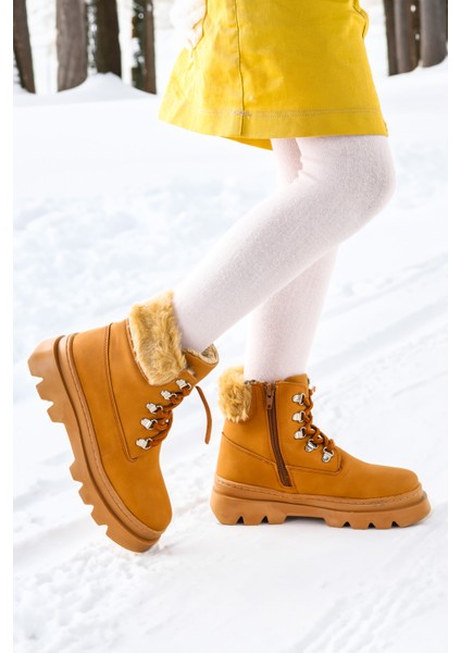 Edu Günlük Fermuarlı Kız Çocuk Bot Ayakkabı