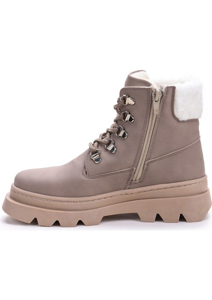 500 Günlük Fermuarlı Kız Çocuk Bot Ayakkabı Koyu Gri indirimleri