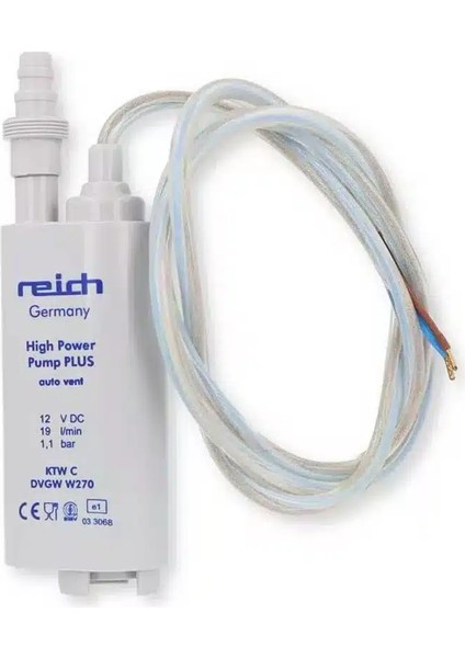 Reich Dalgıç Su Pompası 12VOLT/19L 1,1 Bar
