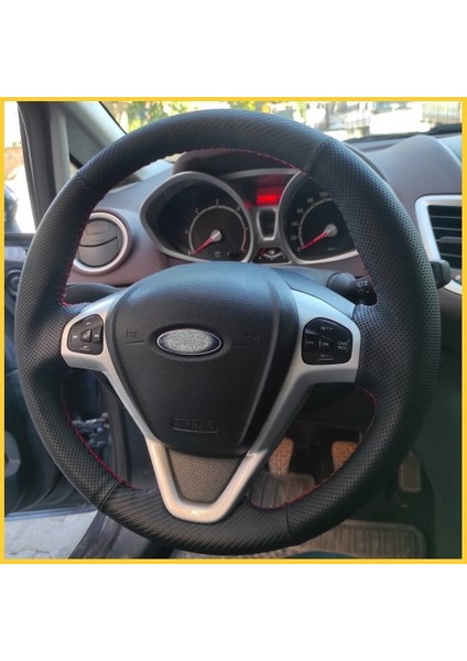 Ford Fiesta 2009-2015 Araca Özel Direksiyon Kılıfı (Karbon Noktalı) fiyatları
