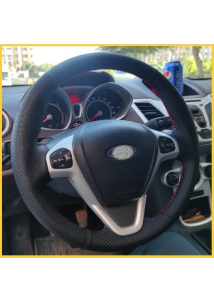 Ford Fiesta 2009-2015 Araca Özel Direksiyon Kılıfı (Karbon Noktalı) modelleri