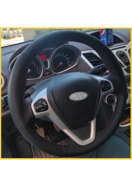 Ford Fiesta 2009-2015 Araca Özel Direksiyon Kılıfı (Karbon Noktalı) fırsatları