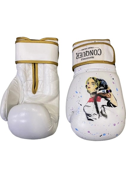 Custom Made Harley Quınn Deri Boks Eldiveni Ccmhq