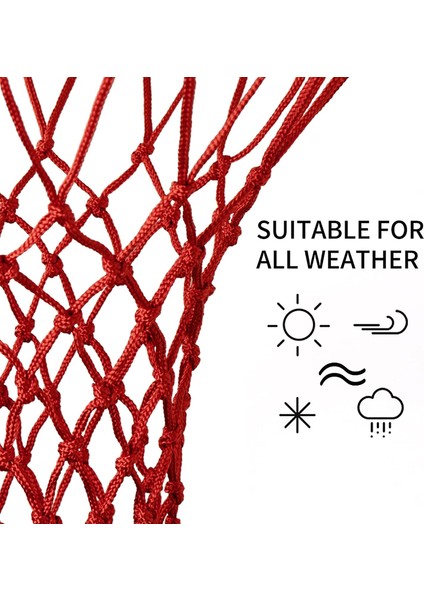 Basketbol Pota Filesi Ağı - Kırmızı 1 Adet