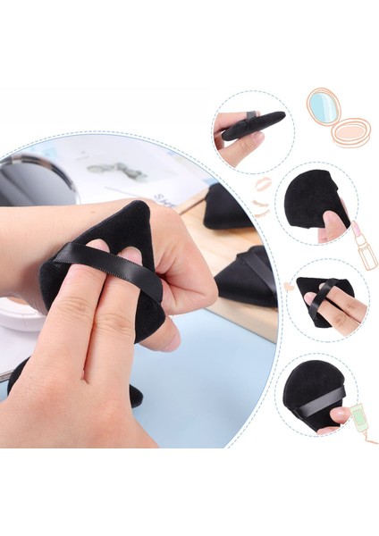 Üçgen Parmak Puf Yüz Makyaj Süngeri (Yıkanabilir Kadife) fiyatları