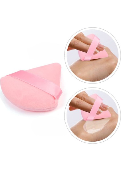 Üçgen Parmak Puf Yüz Makyaj Süngeri (Yıkanabilir Kadife) fırsatları