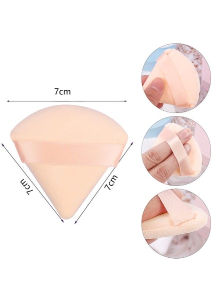 Üçgen Parmak Puf Yüz Makyaj Süngeri (Yıkanabilir Kadife) indirimleri