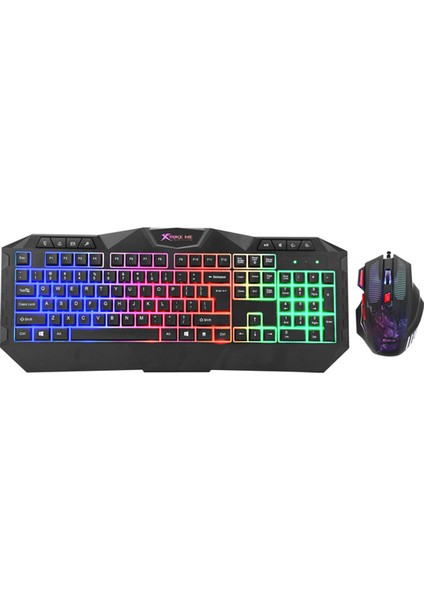 MK-852 Rgb Rainbow Işıklı Oyuncu Klavye + Mouse Set